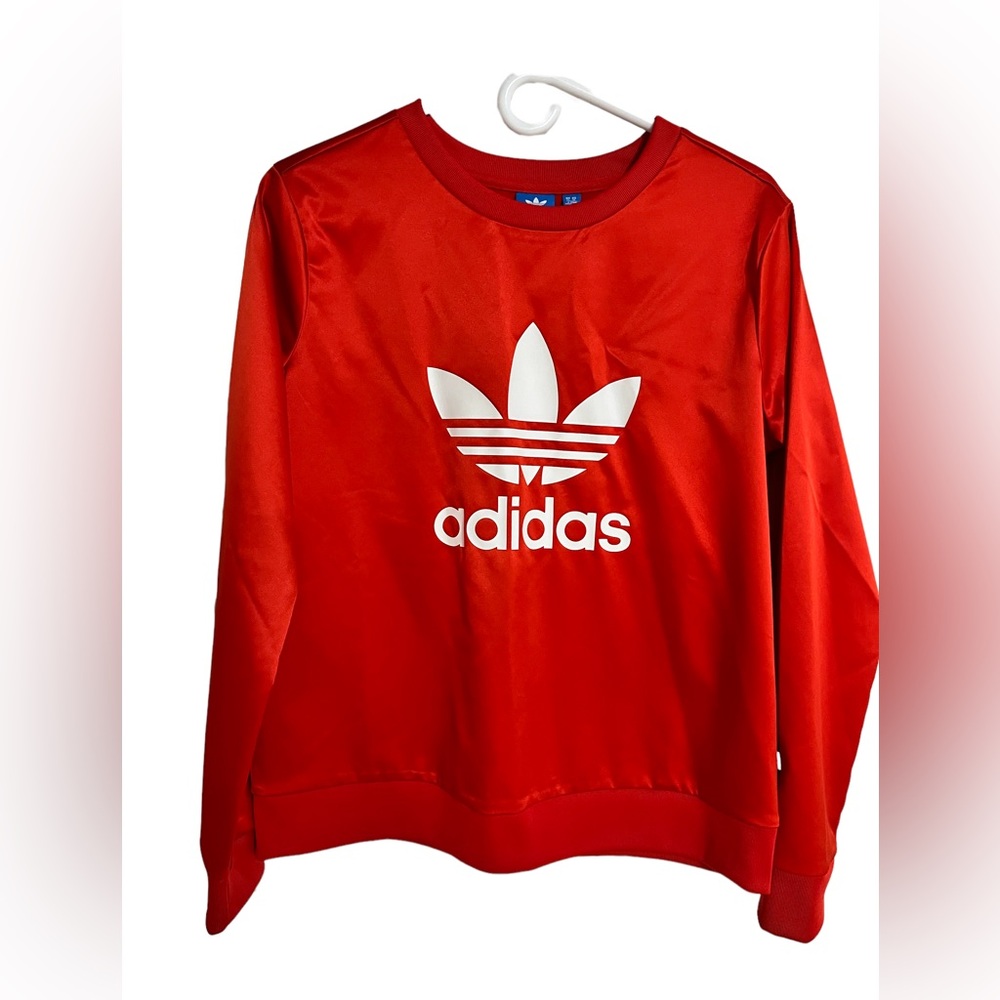 Adidas Red Sweatshirt with White Logo